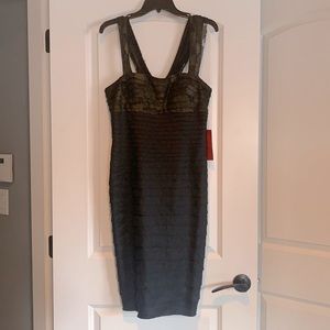 JS Collection Black Cocktail Dress